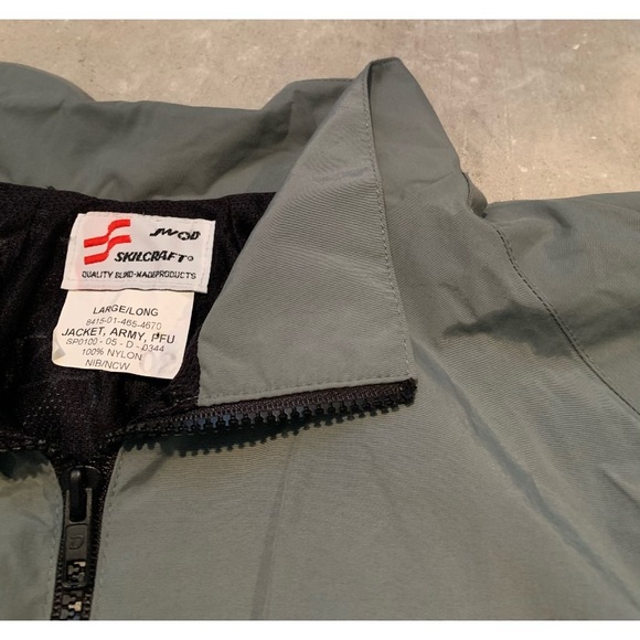 Spellout Army Windbreak Jacket Bomber Jacket L - Picture 3 of 3